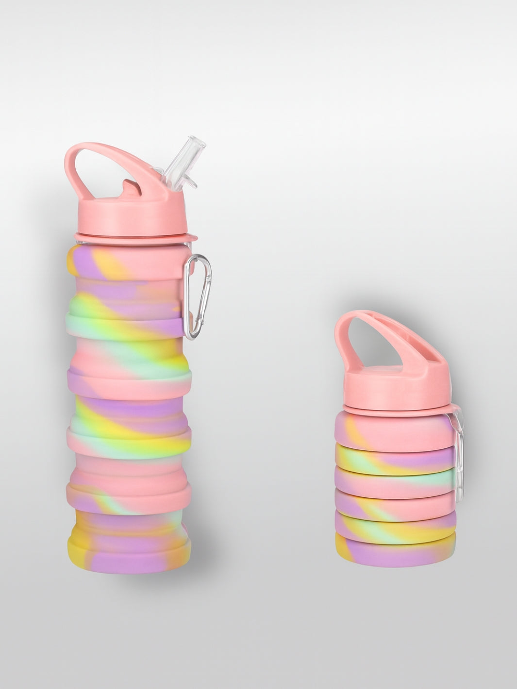 Gourde pliable | Motif arc en ciel