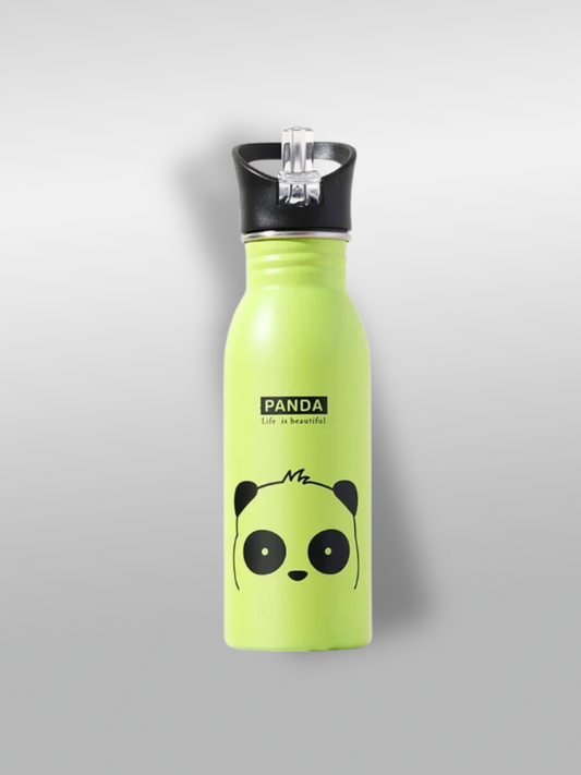 Gourde pour enfant verte motif panda