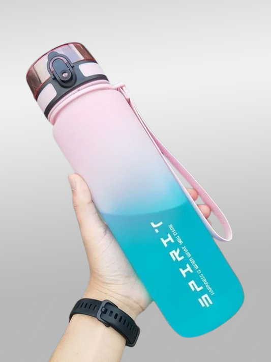Gourde en plastique | Rose & turquoise
