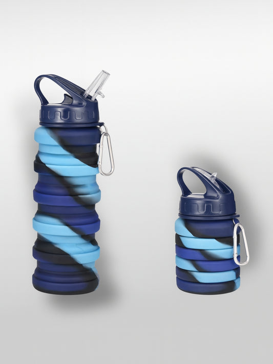Gourde pliable | Camouflage bleu