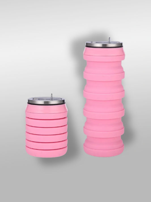 Gourde pliable | Canette rose